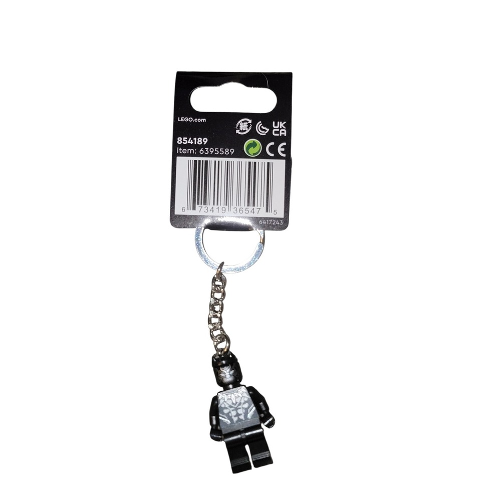 LEGO Black Panther Keychain Marvel Studios Unisex OS Black New 854189 T'Challa - Picture 2 of 6